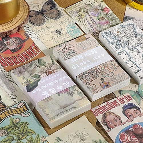 PHINEON 60PCS Scrapbook Vintage Papel Junk Junking Scrapbooking Supplies Decorative Craft Paper Kits para revistas