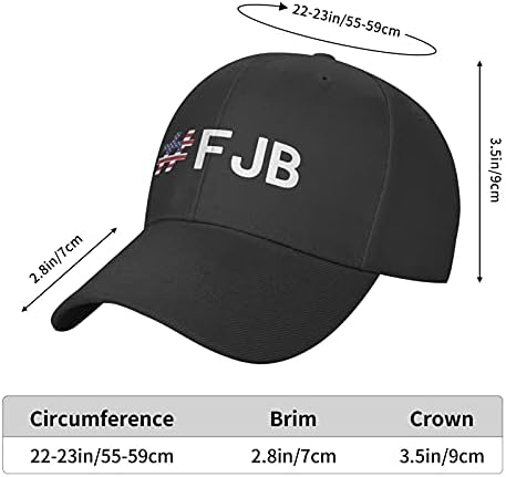 Unissex Pro America FJB Hat Hat Ajustável Base de beisebol Sun Hat Mesh Cap