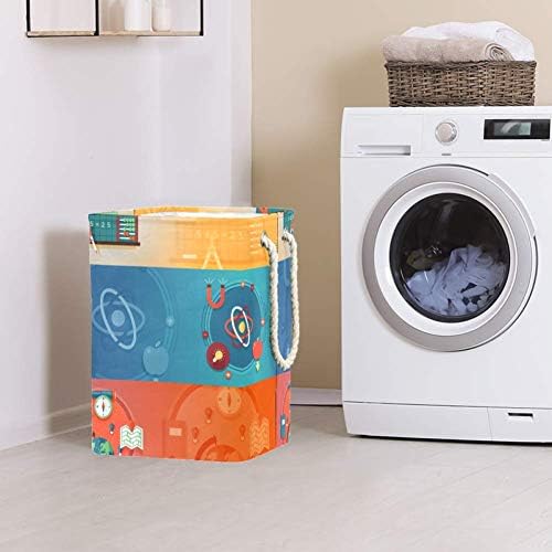 Elementos matemáticos unicey cesto de lavanderia cesto dobrável para armazenamento Bin Baby Hort