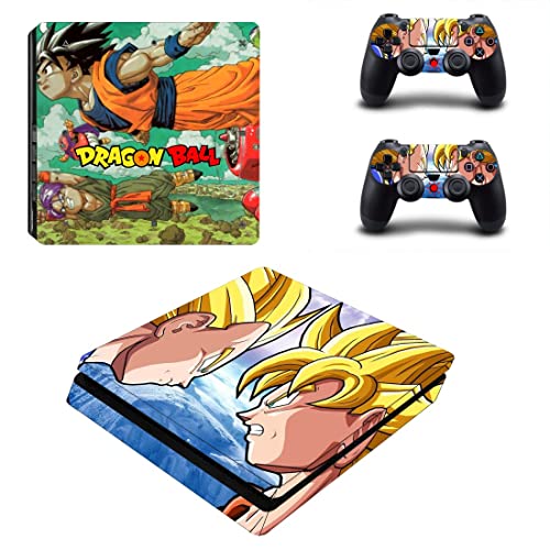 Anime Drago e Balões VIP Son Goku, Vegeta, Super Saiyan PS4 ou PS5 Skin Stick para PlayStation 4 ou