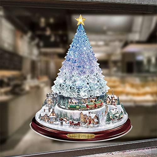 Decalques de árvore de Natal em 3d mostram adesivos de janela de carro de pára -brisa DIY decoração de casa de vidro de vidro decoração de espelho de vidro