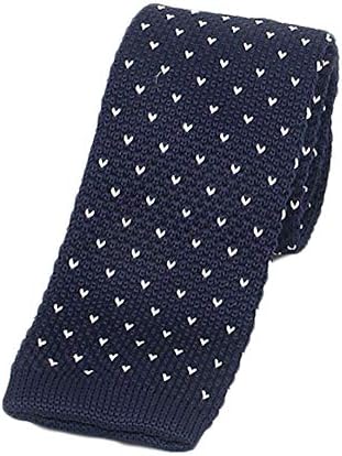 Andongnywell Men's Knit Tie Slim Skinny Square Cotartie Slim Casual Business Knit
