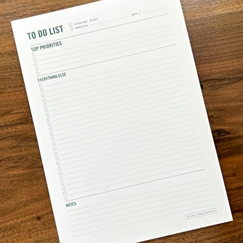 Duas ervas Tumbleweeds para fazer listas no bloco de notas - Planejador de tarefas diárias, lista de verificação