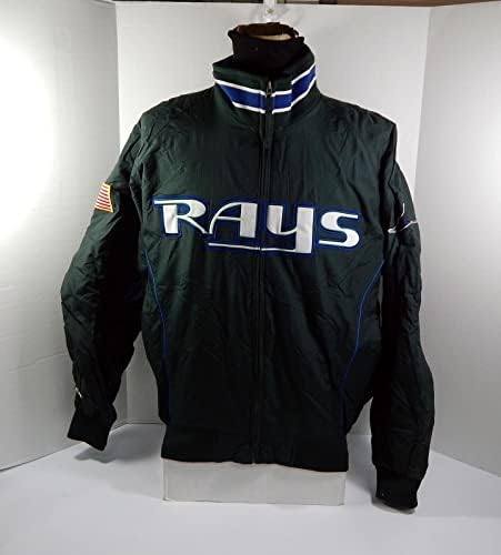 Tampa Bay Rays 23 Game usou Green Bench Jacket USA Bandle Patch L DP41686 - Jerseys MLB usada para jogo