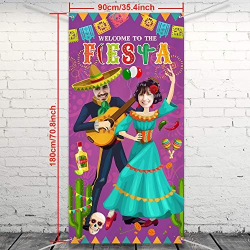 Fiesta Casal Photo Door Banner, Giant Fabric Fiesta Photo Booth Background, Festival de temas de jogos engraçados