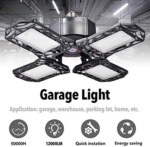 Blivrig Light Garage Light 120W Luz de garagem LED 85-265V Luzes LED para garagem E27LED GARAGE LUZES