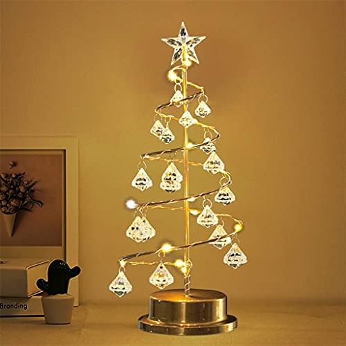 Luzes de árvore de Natal Zlxdp Diamantes de ferro forjado lâmpadas coloridas de iluminação LED decorações criativas