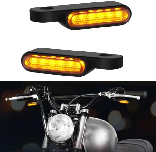 Luzes de sinal de giro do guidão da motocicleta, LED Indicadores piscando por LED Luz do marcador