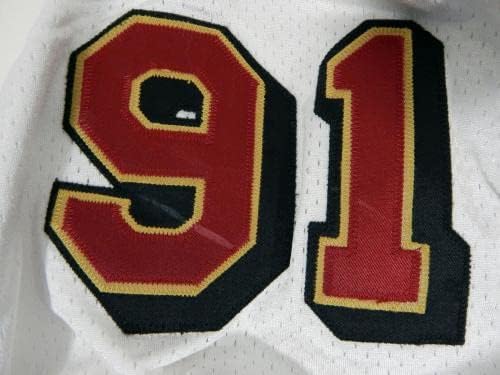 1996 San Francisco 49ers Daryl Price 91 Game usou White Jersey 50 temporadas P 13 - Jerseys não assinados