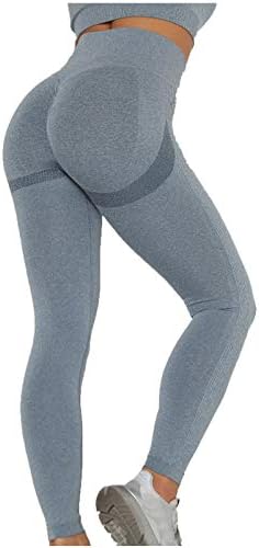 Calças de ioga para mulheres na cintura alta cor sólida coloração esportiva fitness executando calças
