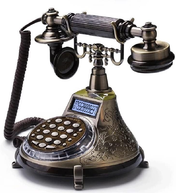 ZYKBB Vintage Telefone Fixo Key Dial Dial fixo Telefone antigo Estudo da casa da casa Telefono