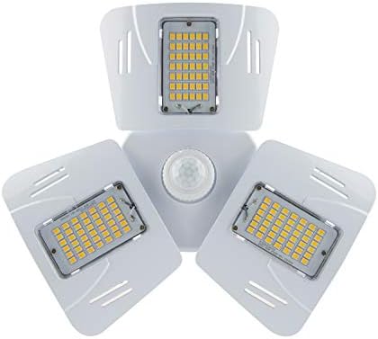SATCO S13119 60W LED LED Ajustável Luz de utilidade multi-feixe, 4000K, com sensor de movimento