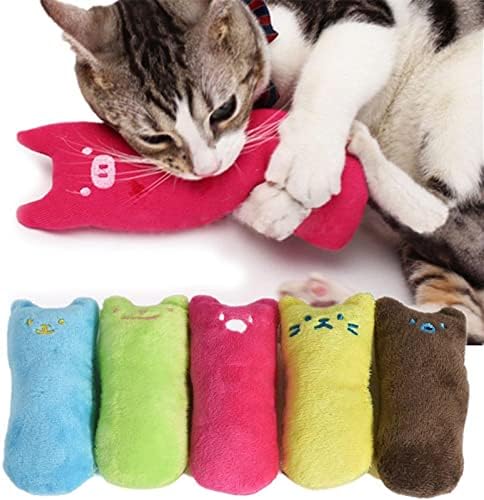 Jinyawei novo travesseiro fofo arranhão maluco chuteiro de gato de gato de dentes de brinquedo de brinquedo
