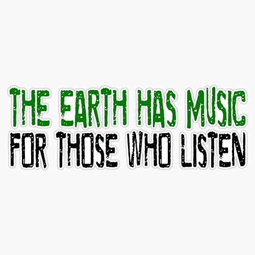 Música Terra Beautiful Inspirational Quotes Nature Hippie Vinyl Adesivo à prova d'água Decal
