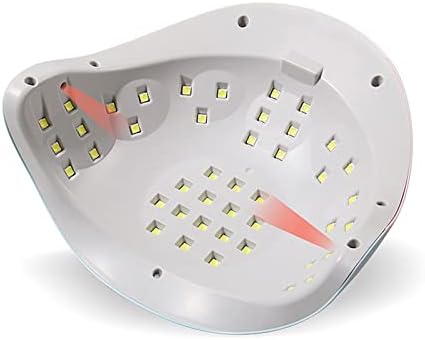 Lâmpada de secador de esmalte 48W Pro Polis LED UVs Gel acrílico Curing Light Manicure Timer Placa de