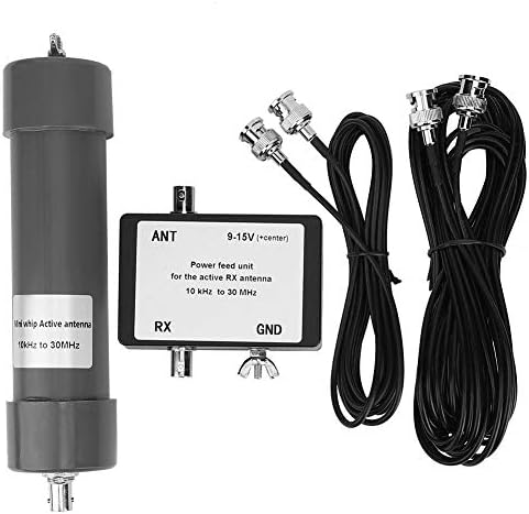 Antena ativa, 10 kHz - 30 MHz Mini Whip Antena ativa com cabo portátil para comunicação por rádio com processo
