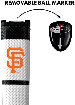 Golfe de golfe da equipe MLB Golf Grip com marcador de bola removível, aderência larga durável e fácil