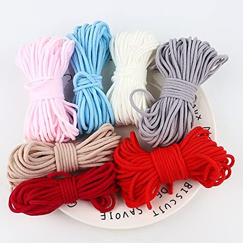 Irisgardenn 3mm de corda elástica colorida de corda de borracha de corda pendurada corda redonda elástica