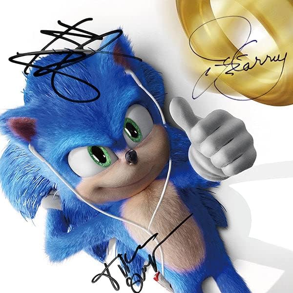Sonic the Hedgehog Script Limited Signature Edition Studio Licenciado Frame Licenciado