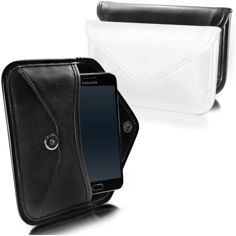 Caixa de ondas de caixa para LG G8 ThinQ - bolsa de mensageiro de couro de elite, design de envelope