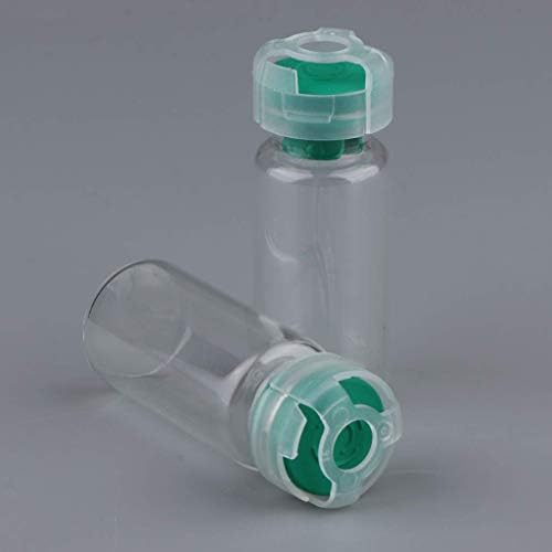 Tubayia 40 peças 10 ml Garrafas de vidro vazias Viagem Recipiente de garrafas cosméticas para pó de fragrância