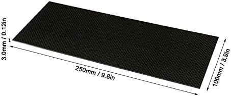 Placa de fibra de carbono Akozon, folha de 3K Painel laminado puro Painel de alta dureza Sarra