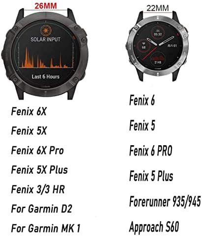 Dzhtus 20mm Watchband tiras para Garmin Fenix ​​7S 6S 6SPro Relógio Quick Lançamento Silicone Easy Fit Wrist