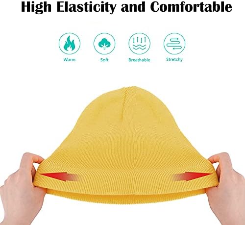 AJG Caps de gorro infantil para crianças, chapéu de inverno de malha de bebê macio para meninos