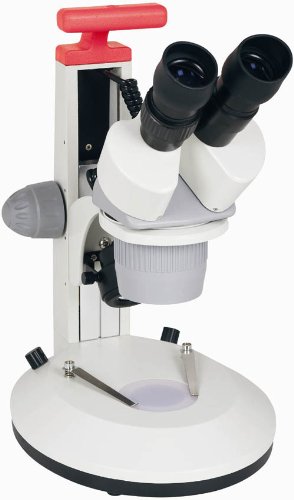 Ken-a-Vision T-22041 Visionscope 2-Microscópio estéreo binocular com cabeça intercambiável, olho de 10x, objetivos 2x e 4x, fonte de luz LED, ampliação de 20x e 40x