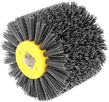 Fansipro Abrasivo Polimento de arame Roda para piso de madeira 80/120/180/240 Grit, 120 mm, amarelo - 80
