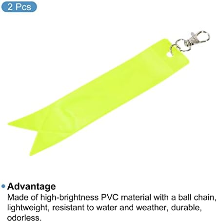 Patikil Safety Refletor Tag Pingente PVC Keychain Reflexive Gear