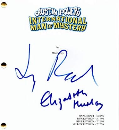 Jay Roach e Elizabeth Hurley assinaram autógrafo - Austin Powers Script, Liz