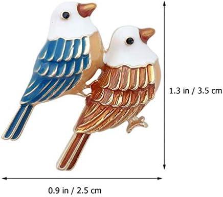 Abofan Bird Broche Pin Animal Pintura de esmalte de óleo de lapela Jóias Presente Pádio de esbrangar de esbranquijo