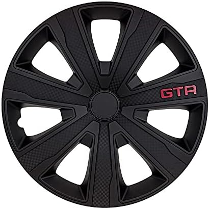 Conjunto de automóveis J-Tec Capas de roda GTR carbono preto de 15 polegadas de 15 polegadas