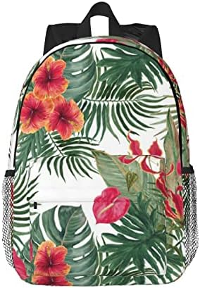 Ewmar Summer Havaiano Hawaiian 15 polegadas Backpack Backpack Backpack Back Saco de Computador Impressão
