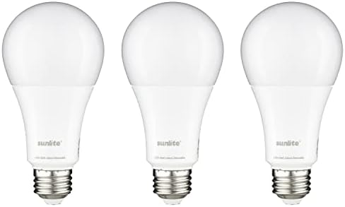 Sunlite 70327 lâmpada A21 LED 3 vias, 6/12/19 watts, 800-1500-2100 lúmens, base média E26, omni-diretimento, UL