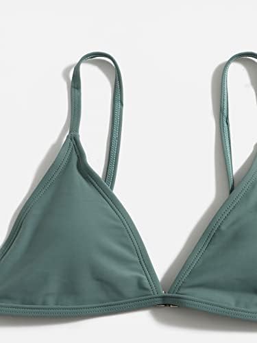 Sheenhe Girl's 3 peças Cute Spaghetti Strap Triangle Bikini Swimsuit com encobrimento de praia