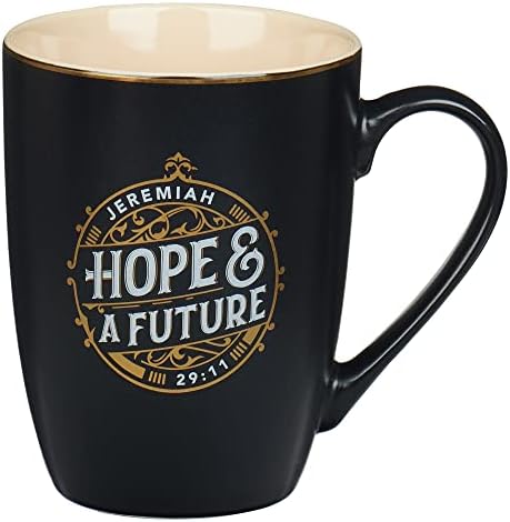 Presentes de arte cristãos Motivational Ceramic Scripture Coffee and Tea Caneca para homens e mulheres: Esperança