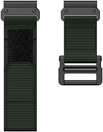 Hazels para Garmin Watch Bands Compatible Fenix ​​7x 6x Pro GPS 5x 3HR Descendente Mk1 Mk2 Titanic Velcro Strap