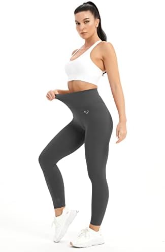 Palettefit High Wistide Workout Leggings para mulheres, calças de ioga de 7/8 amanteigadas com