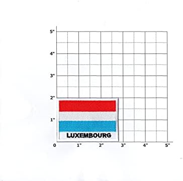 Primeiro, qualquer coisa da bandeira do luxemburgo patch de ferro pequeno em bordados para o chapéu camisa