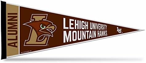 Rico Industries NCAA Lehigh Mountain Hawks Alumni 12 x 30 Pennant de feltro macio - ez para pendurar - decoração
