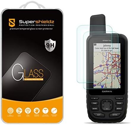Supershieldz projetado para Garmin GPSMAP 67 67I 66I 66S 66ST 66SR Protetor de tela de vidro temperado, anti -ratinho,