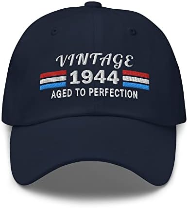 1944 78º aniversário bordado com chapéu de pai - Vintage 78 anos