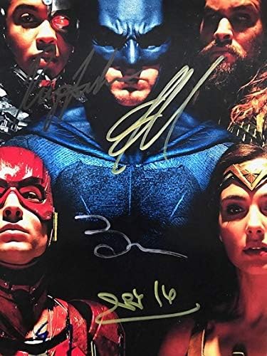Membros do elenco da Liga da Justiça da Marvel Justiça Autograph com Certificado de Autenticidade