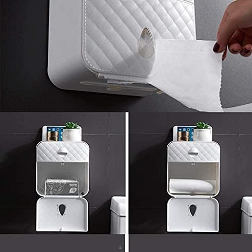 Caixa de lenço à prova d'água do banheiro smljlq, suporte criativo de armazenamento à prova d'água e à prova