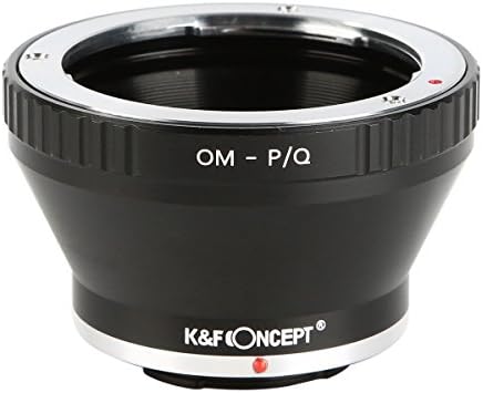 Adaptador de montagem de lentes conceituais da K&F para Olympus OM Zuiko Lente para Pentax Q-S1