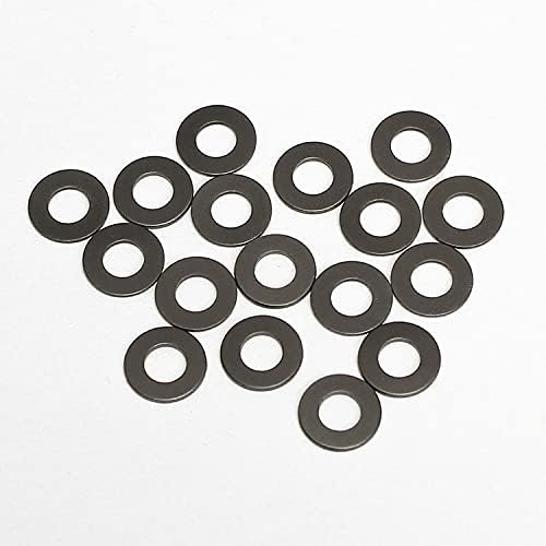 83pcs 6,5 mm de diâmetro externo arruela de junta preta ar grafite araquela de plástico de nylon anel círculo