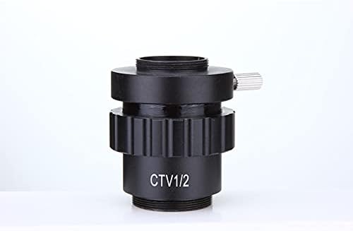 Yadianna SZM CTV 1/2 1/3 Adaptador 1x 0,3x 0,5x C Montagem Adaptadora de lente para microscópio estéreo trinocular