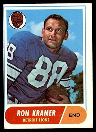 1968 Topps 51 Ron Kramer Detroit Lions VG Lions Michigan